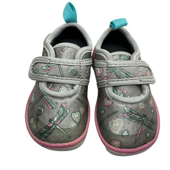 Bogs Shoes Dragonfly Puddles Unisex Kids Kicker Strap 72537K-066 Gray Slip On 4 - Picture 3 of 16